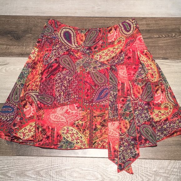 Women's Edera Summer Flare Skirt Paisley Print XL - Picture 1 of 8